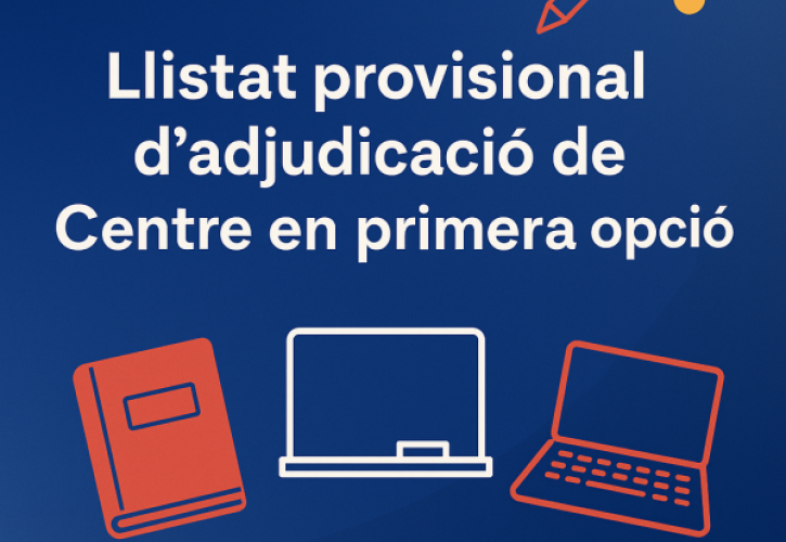 Sol·licitud de Centre en primera opció Santíssima Trinitat Barcelona. FEST